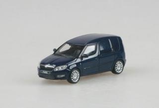 Škoda Roomster FL Praktik (2010) - Modrá Pacific Uni ABREX 1:43 (Modely z Německé distribuce!)