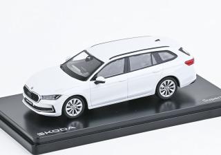 Škoda Superb IV Combi (2023) Bílá Purity ABREX 1:43