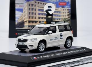 Škoda Yeti (2014) - Český rozhlas - Zpravodajství Model DEPO 1:43 ( LIMITOVANÁ EDICE 100 ks)