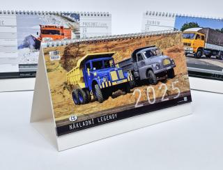 Stolní 14denní kalendář CS NÁKLADNÍ LEGENDY 2025 - velikost 315 x 180 mm (foto: Jiří Šmíd)