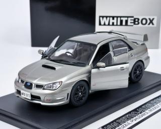 Subaru Impreza WRX STi RHD 2006 metallic-grey WHITEBOX 1:24