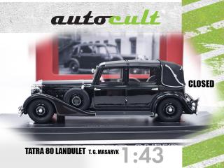 Tatra 80 Landaulet (1931) T. G. Masaryk - zavřená varianta Autocult 1:43 (Limitovaná edice 150 ks!)