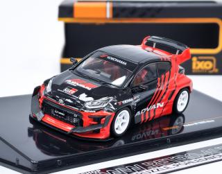 Toyota GR Yaris Pandem Advan black/red IXO 1:43