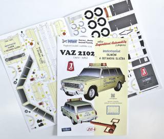 VAZ 2102 Autoturist - papírový model 1:24