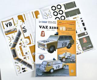 VAZ 2102 VB - papírový model 1:24