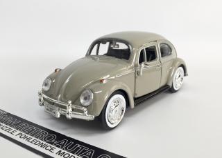 Volkswagen Beetle (1966) Béžová Motor Max 1:24 (Naskladňujeme - odesíláme od 5.10.2023)