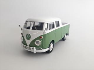 Volkswagen T1 DoKa - Zelená/Bílá MOTORMAX 1:24