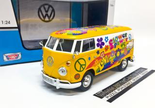 Volkswagen T1 Kasten - Flower power MOTORMAX 1:24