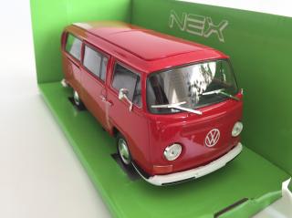 Volkswagen T2 Bus (1972) - Červená WELLY 1:24