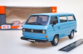 Volkswagen T3 Bus - Modrá - MOTORMAX 1:24  (JIŽ SKLADEM!)