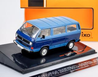 Volkswagen T3 - tmavě modrá IXO 1:43  (JIŽ SKLADEM!!!)
