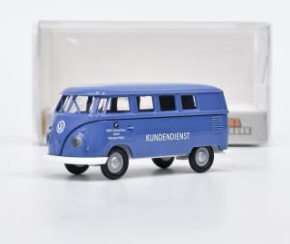 VW T1b Kombi - BMW Triebwerkbau 1960 - Modrá Brekina 1:87 (Měřítko 1:87 !!! )