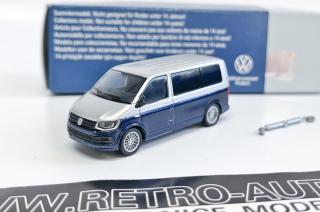 VW T6 Multivan - Modrá/Stříbrná Rietze 1:87 (Měřítko 1:87 !!! )