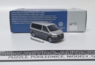 VW T6 Multivan - stříbrná/tm. šedá Rietze 1:87 (Měřítko 1:87!!! )