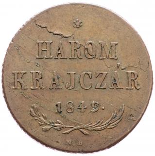 Három Krajczár 1849 NB