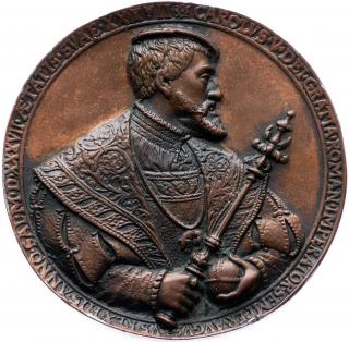 Karel V., medaile, 1537
