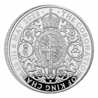 Stříbrná 2 Pounds 2023, Korunovace Karla III., PROOF