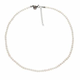 Náhrdelník perly malé bílé BE134, délka 42 - 45 cm