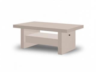 Konferenční stolek AVERSA (cappucino lesk) (Luxusní konferenční rozkládací stolek ve vysokém lesku)