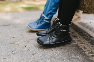 DĚTSKÉ ZIMNI BAREFOOT BOTY BE LENKA Winter Kids - All Black