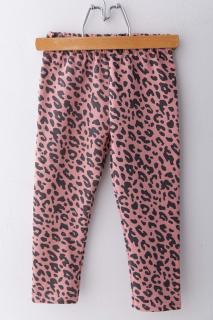 LILY GREY THERMO ZATEPLENÉ LEGÍNY LEOPARD PUDER PINK