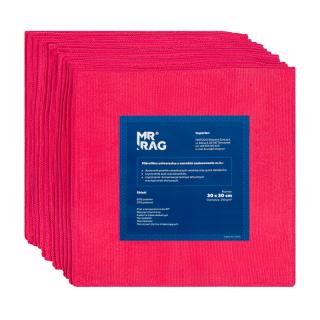MR RAG Mikrovláknová utěrka červená SET 12 kusů - 30 x 30 cm (MR RAG Mikrovláknová utěrka červená SET 12 kusů - 30 x 30 cm)