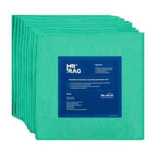 MR RAG Mikrovláknová utěrka zelená SET 12 kusů - 30 x 30 cm (MR RAG Mikrovláknová utěrka zelená SET 12 kusů - 30 x 30 cm)