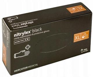 NITRYLEX rukavice černé XL 100 kusů (NITRYLEX rukavice černé XL 100 kusů)