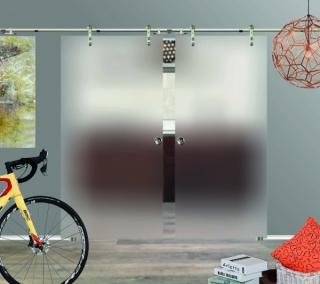 Amod Isabella Delux skleněné posuvné dveře dvoukřídlé 2x102,5 cm s mušlí