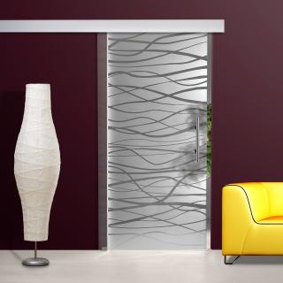 Glasdesign Linia skleněné posuvné dveře 900 x 2050 mm