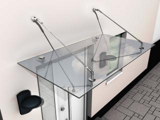 Glasdesign VD01 skleněná vchodová stříška 140x90 cm