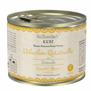 Dr.Clauder´s BARF Komplettmenue Hähnchen-Ratatouille cat 200 g