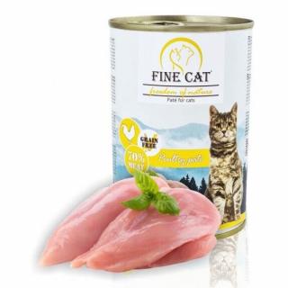Fine cat 400g drůbezí 70% masa/12ks