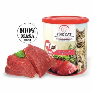 Fine cat 800g hovězí 100% masa/8ks