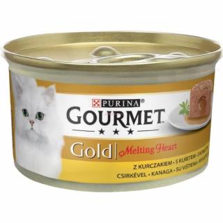 Gourmet 85g Gold Melting Heart, paštika s omáčkou kuře AKCE