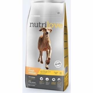 Nutrilove 12kg Active dog s čerstvým kuřecím