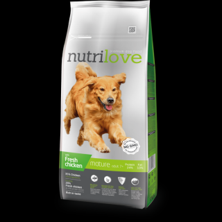 Nutrilove 3 kg Mature 7 dog s čerstvým kuřecím