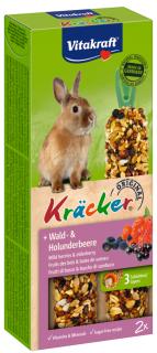 Vitakraft Kracker tyčka pro králíky lesní plody + bezinky 2 ks