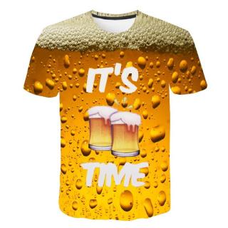 3D tričko pivo IT´S TIME