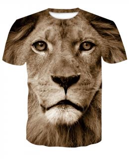 Tričko lev s 3D tiskem