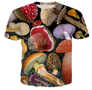 Tričko pro houbaře s 3D potiskem
