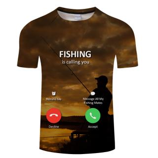 Tričko rybolov volá s 3D tiskem