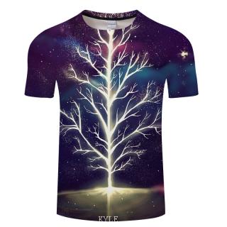 Tričko svítící stromek s 3D potiskem, unisex, barevné