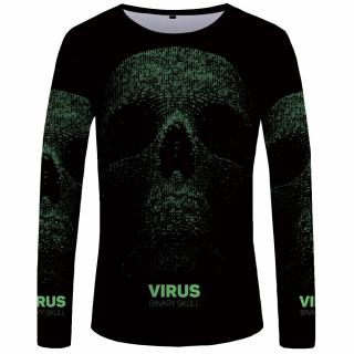 Tričko virus s 3D potiskem