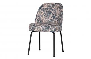 BePureHome Jídelní židle VOGUE krémová s modrými květy
