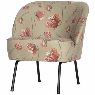 BePureHome Křeslo VOGUE s květy