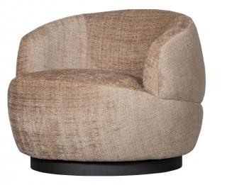 BePureHome Otočné křeslo WOOLLY pískové