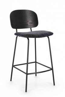 BIZZOTTO Barová židle SIENNA černá