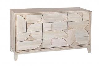 BIZZOTTO Dřevěná komoda ARCHITA 145x85 cm