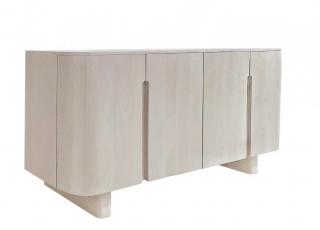 BIZZOTTO Dřevěný TV stolek SERAPIS 140x58 cm světlý